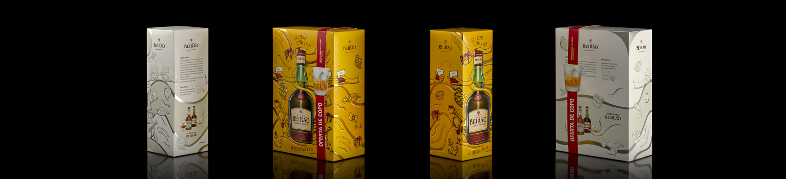 Omdesign cria packaging especial para o Natal do Licor Beirão