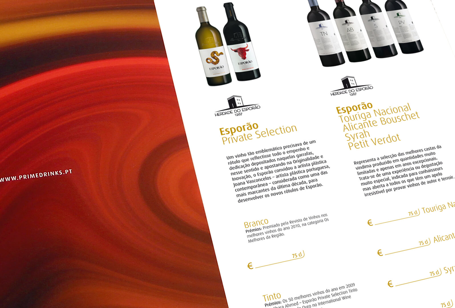 P2_PrimeDrinks Brochure Escolhas distintas