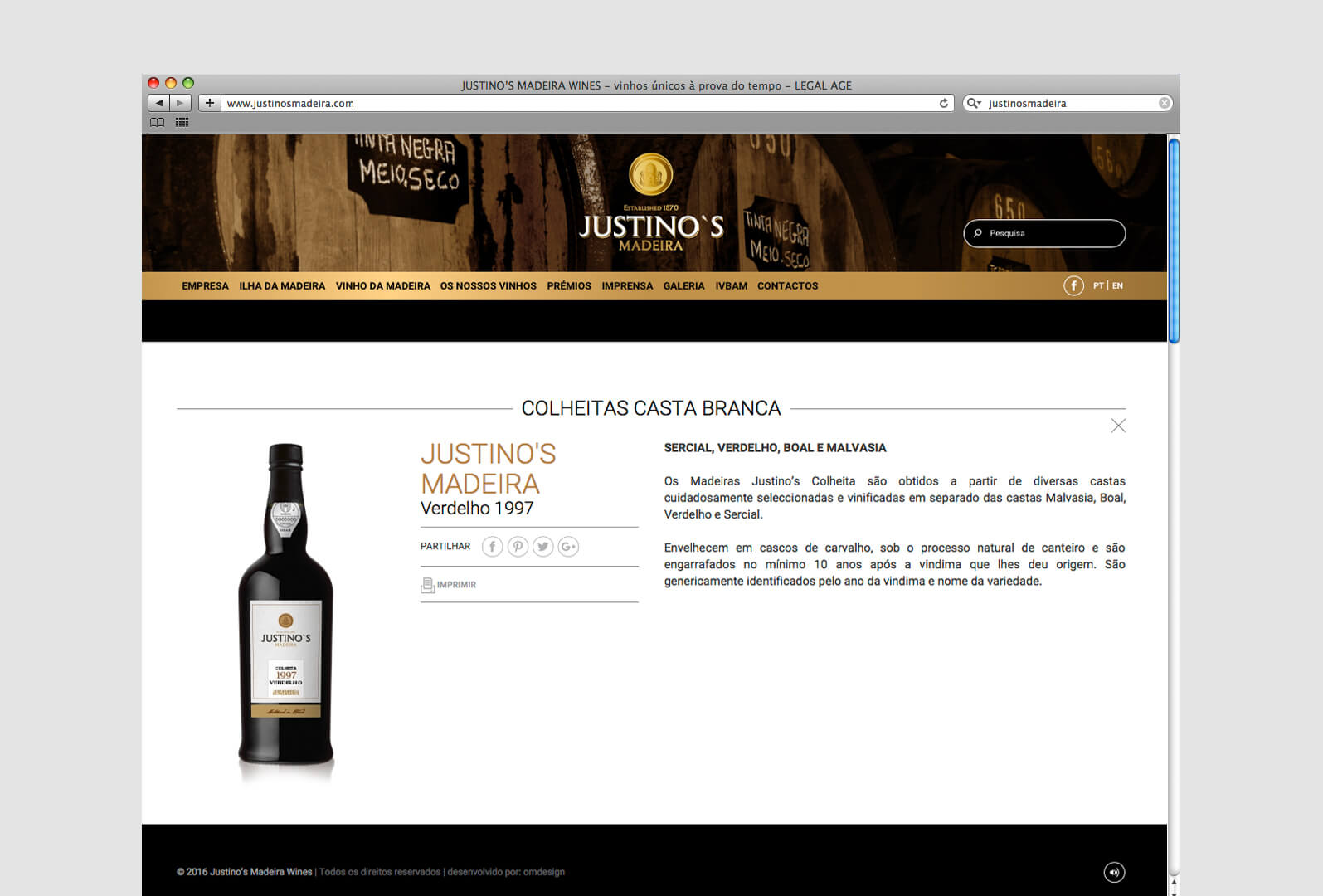 P2_Site Justino’s Madeira Vins