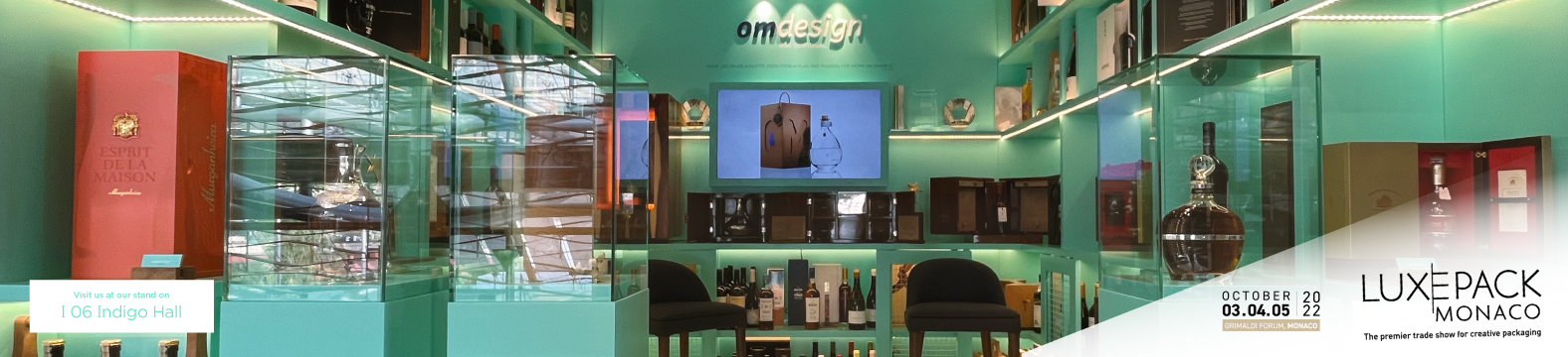Omdesign's sustainability and excellence at Luxe Pack Monaco 2022
